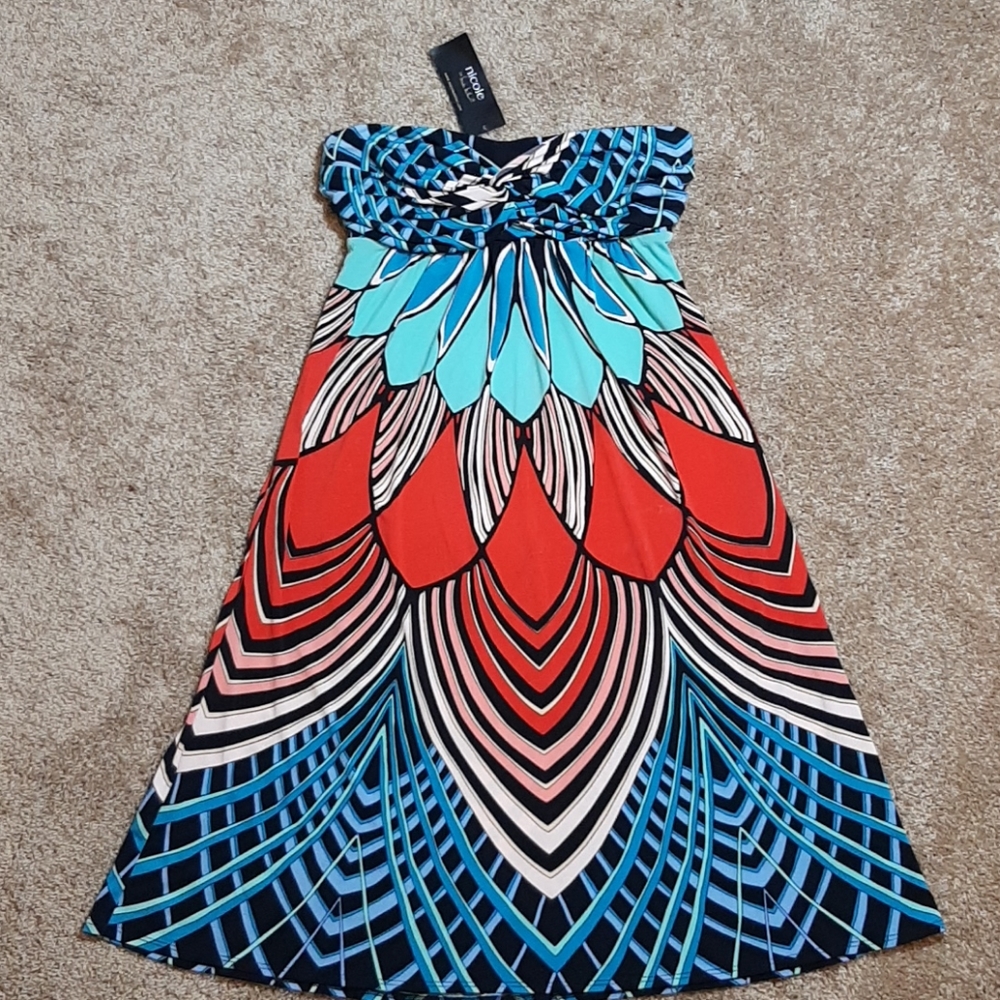 Nicole strapless sundress. Size small